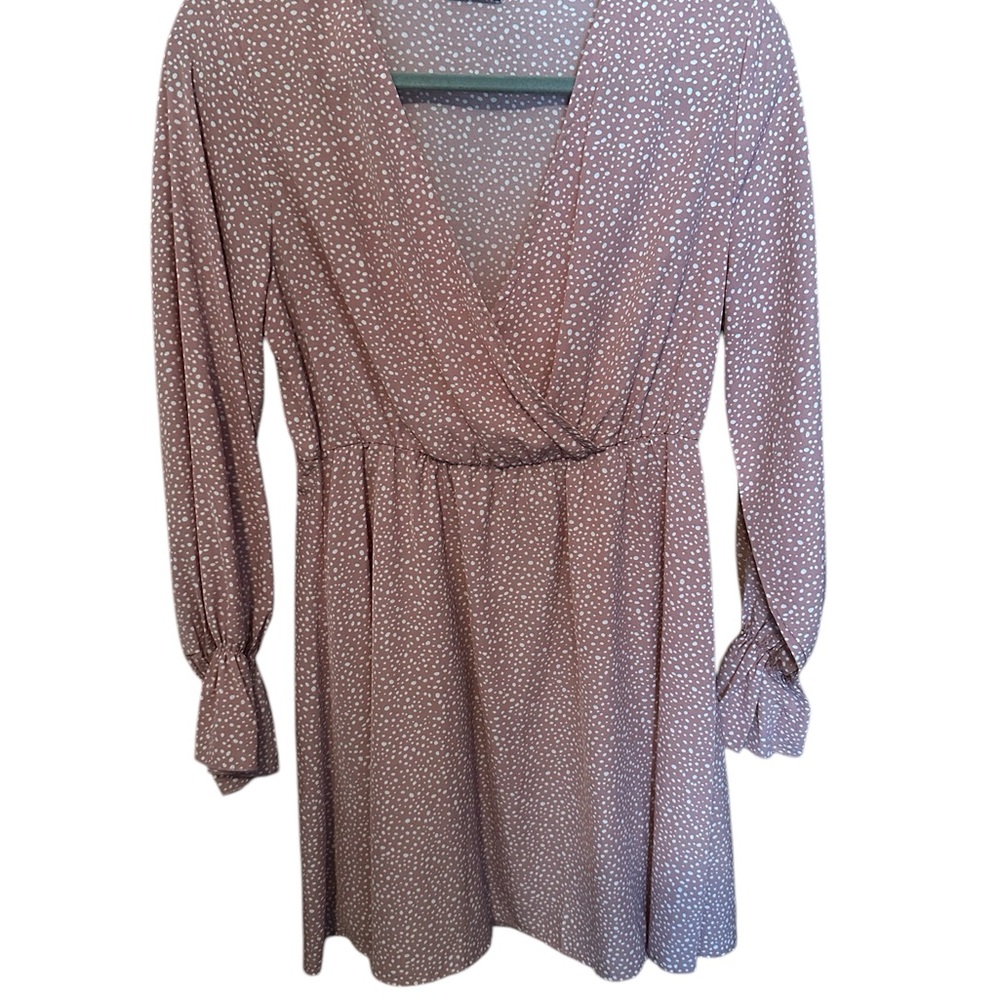 Shein Pink Polka Dot Dress